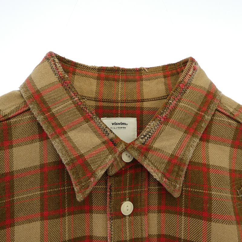 VISVIM 20AW 0120205011011 LUMBER CHECK L/S CRASH クラッシュ ランバー 長袖 チェック シャツ 買取実績 画像