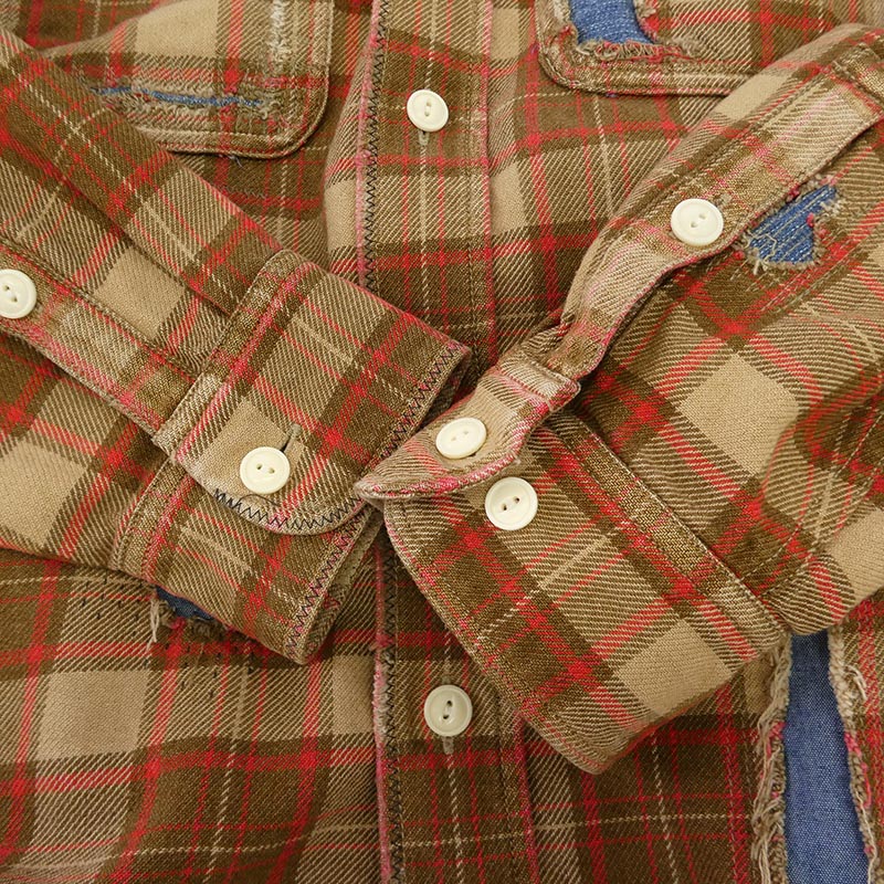 VISVIM 20AW 0120205011011 LUMBER CHECK L/S CRASH クラッシュ ランバー 長袖 チェック シャツ 買取実績 画像