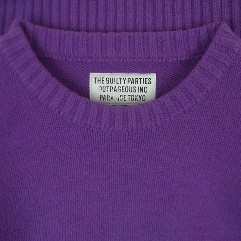 ワコマリア 22SS 22SS-WMK-KN01 CLASSIC CREW NECK SWEATER クラシック クルーネック ウール ニット セーター 買取実績 画像