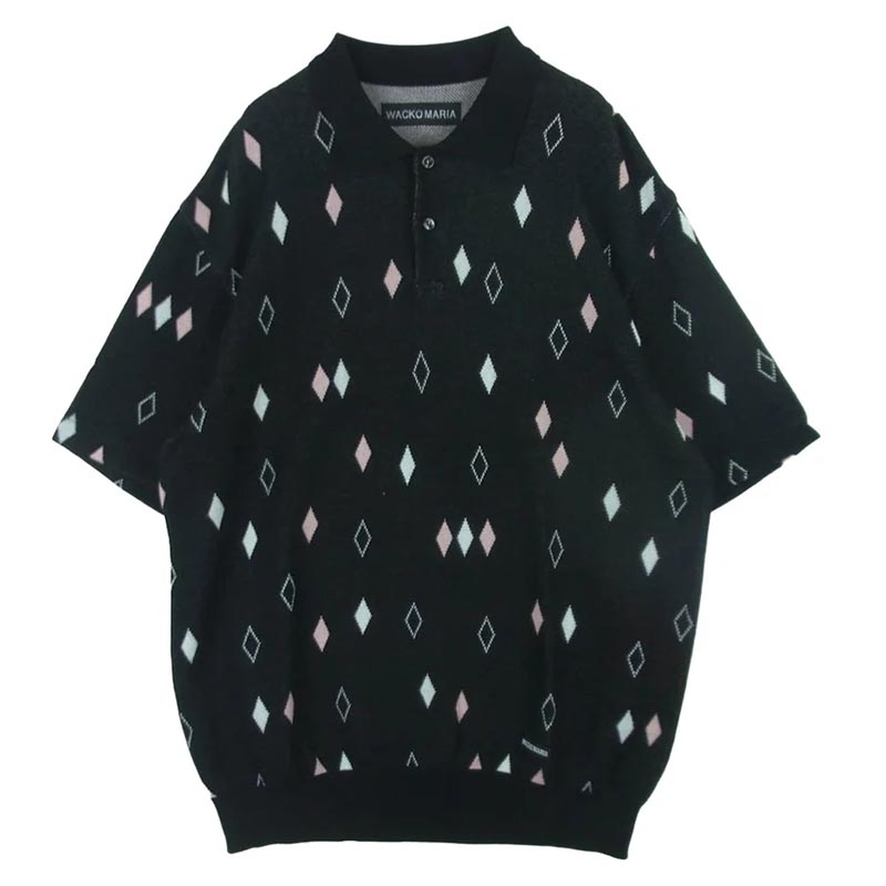 ワコマリア 25SS DIAMOND JACQUARD KNIT POLO SHIRT 買取実績