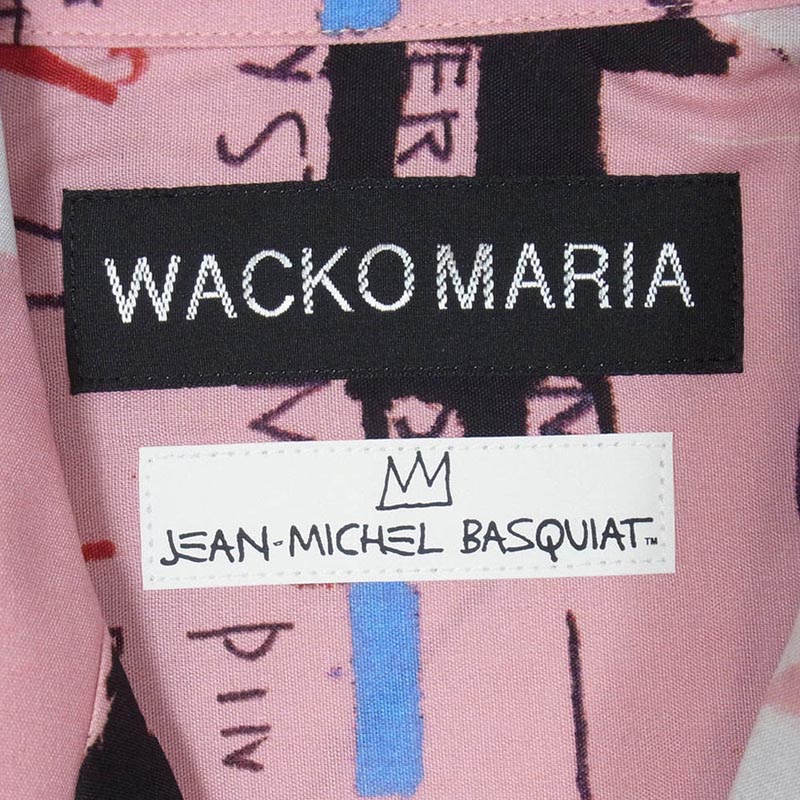 ワコマリア 26SS BASQUIAT-WM-HI27 JEAN MICHEL BASQUIAT S/S HAWAIIAN SHIRT TYPE-3 ジャン ミシェル バスキア ハワイアン アロハ 開襟 オープンカラー 半袖 シャツ 買取実績 画像
