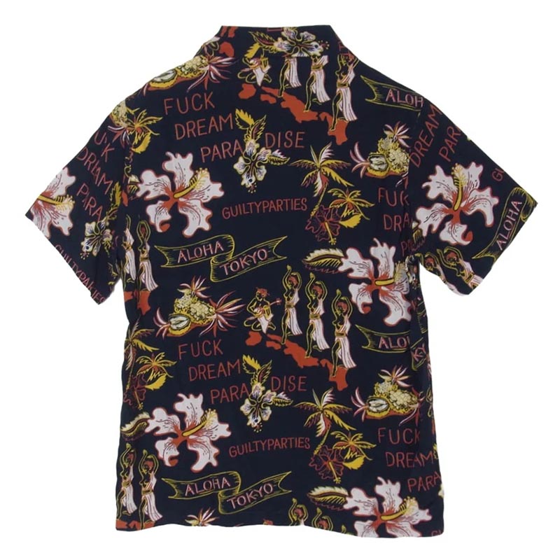 ワコマリア 17SS FUCK DREAM PARADISE ハワイアン オープンカラーシャツ 開襟 半袖 シャツ 買取実績 画像