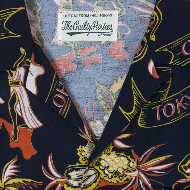 ワコマリア 17SS FUCK DREAM PARADISE ハワイアン オープンカラーシャツ 開襟 半袖 シャツ 買取実績 画像