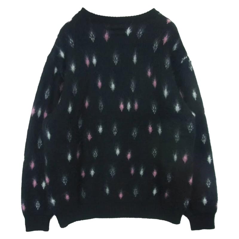 ワコマリア 24AW 24FW-WMK-KN19 DIAMOND HEAVY MOHAIR CREW NECK SWEATER ダイアモンド ヘビーモヘア クルーネック セーター ニット 買取実績 画像