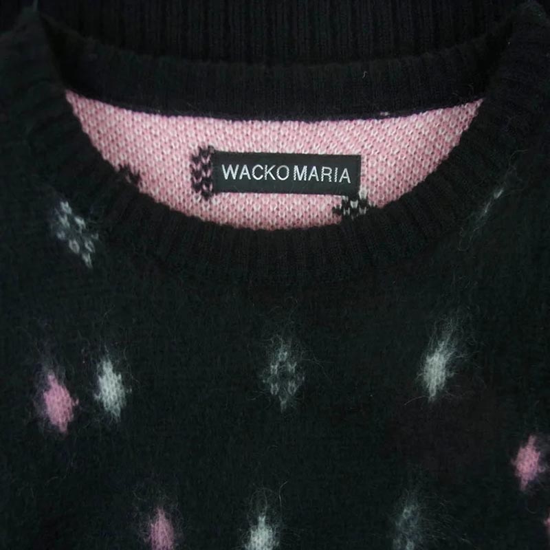 ワコマリア 24AW 24FW-WMK-KN19 DIAMOND HEAVY MOHAIR CREW NECK SWEATER ダイアモンド ヘビーモヘア クルーネック セーター ニット 買取実績 画像