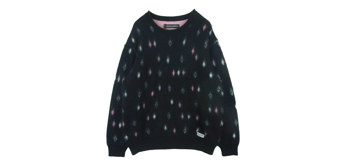 ワコマリア 24AW 24FW-WMK-KN19 DIAMOND HEAVY MOHAIR CREW NECK SWEATER 買取実績