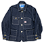 ワーカーズ Deluxe Railroad Jacket 12 oz Grey Back Indigo Herringbone 画像