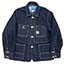 ワーカーズ Deluxe Railroad Jacket 12 oz Grey Back Indigo Herringbone 画像