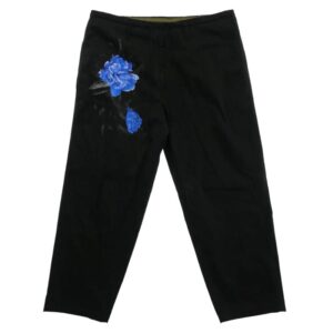 ヨウジヤマモト WJ-P35-001 WILD SIDE Cotton Chino BLUE ROSE Pants ワイルドサイド ブルーローズ プリント コットン チノ イージーパンツ 買取実績 画像