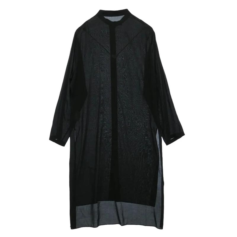 ヨウジヤマモトプールオム HP-B23-233 80 MODAL LOAN STAND COLLAR LONG BLOUSE スタンドカラー ロング ブラウス シャツ 買取実績 画像