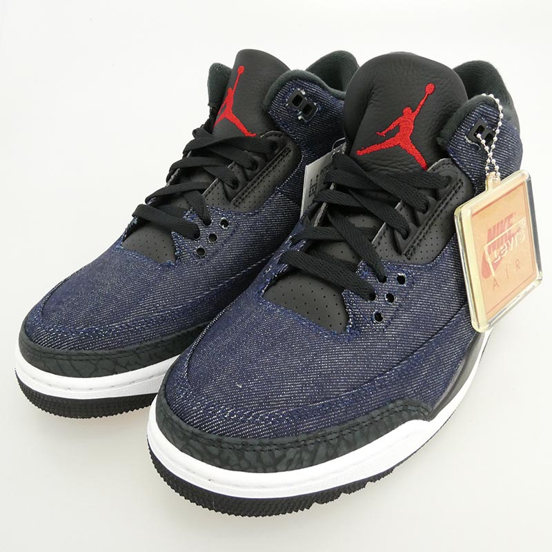 ナイキ IH7959-400 × Levi’s Air Jordan 3 Retro SP Indigo and Gym Red (LEVI'S Tab)リーバイス エアジョーダン3 レトロ SP ローカット スニーカー 買取実績 画像