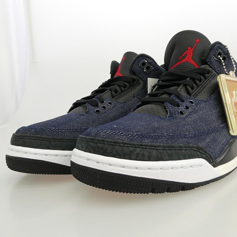 ナイキ IH7959-400 × Levi’s Air Jordan 3 Retro SP Indigo and Gym Red (LEVI'S Tab)リーバイス エアジョーダン3 レトロ SP ローカット スニーカー 買取実績 画像