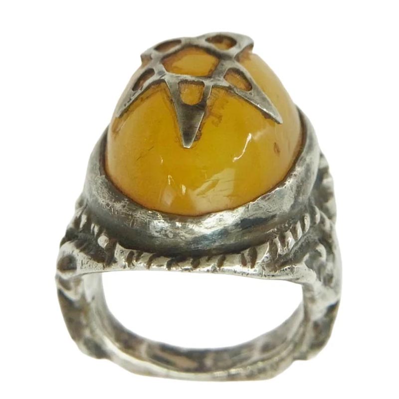 アレックスストリーター ANGEL HEART RING エンジェルハート リング 琥珀色 アンバー 買取実績 画像