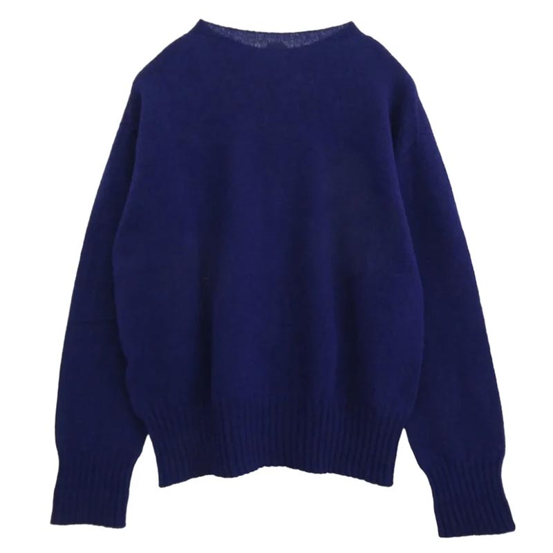 アナトミカ 2PLY SHETLAND REAL SHETLAND WOOL リアル シェットランド ウール ブルー クルーネック ニット 買取実績 画像