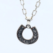 AQUA SILVER アクアシルバー sv925 アラベスクホースシューネックレス 画像