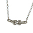  AQUA SILVER アクアシルバー チェーンネックレス シルバー ノットモチーフ sv925 画像