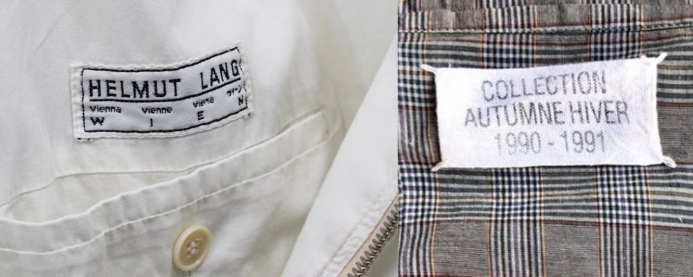 アーカイブ古着はなぜ高い？1．ブランドタグ・品質表示タグ・品番を確認する画像