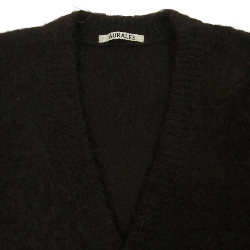 オーラリー 22AW A22AC03KM BRUSHED SUPER KID MOHAIR KNIT LONG CARDIGAN モヘア ニット カーディガン 買取実績 画像