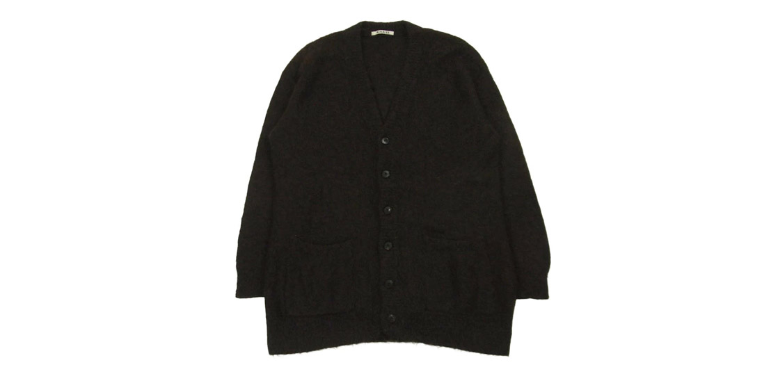 オーラリー 22AW A22AC03KM BRUSHED SUPER KID MOHAIR KNIT LONG CARDIGAN 買取実績