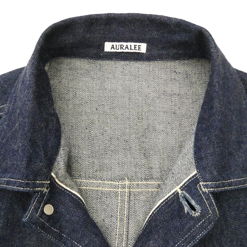 オーラリー 23SS A23SB01SD SELVEDGE LIGHT DENIM BLOUSON デニム ブルゾン ジャケット 買取実績 画像