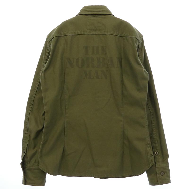 バックラッシュ 1272-04 ミリタリークロス コットン 襟裏 カーフレザー シャツ 買取実績 画像