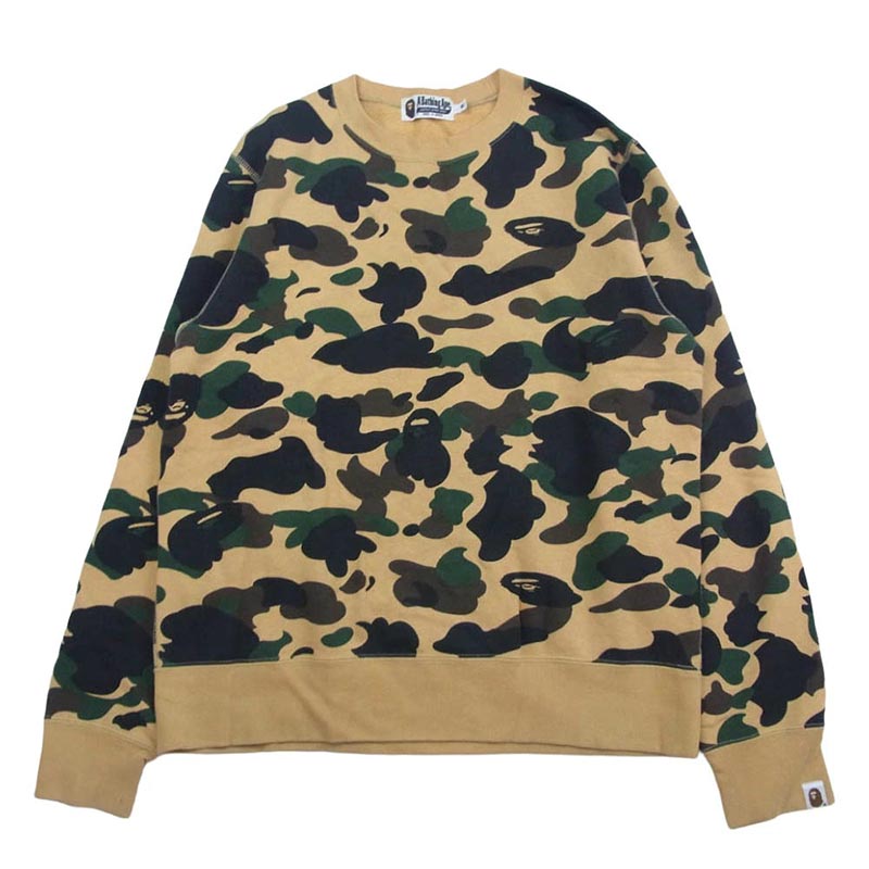 アベイシングエイプ 1ST CAMO ファーストカモ イエローカモ 総柄 クルーネック スウェット 買取実績