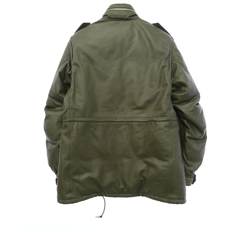 アベイシングエイプ 90s OLD 初期タグ カウハイド M-65 レザーダウンジャケット 買取実績 画像