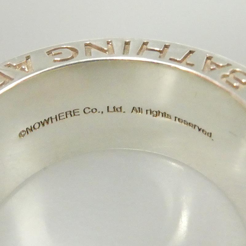 アベイシングエイプ SS24 BAPE LOGO RING busy works SV925 SILVER ロゴ バンド シルバー 925 リング 買取実績 画像