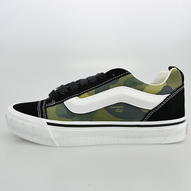 アベイシングエイプ 26SS VN000Z39W09 × Vans Premium Knu Skool Camo Green 買取実績