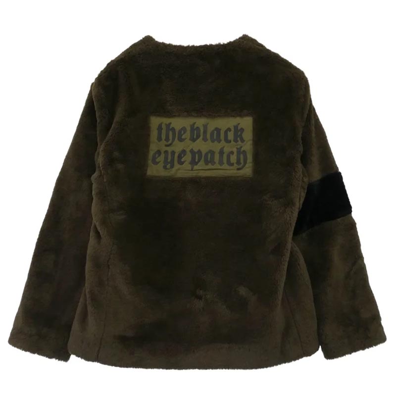 ブラックアイパッチ バックロゴ ノーカラー ボア フリース ジャケット 買取実績 画像