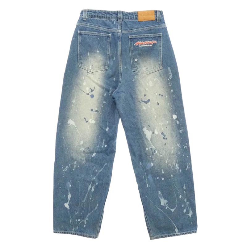 ブラックアイパッチ BEEZ-EYE-P SPLATTERED EXTRA BAGGY JEANS バギー ペイント 加工 デニム パンツ 買取実績 画像