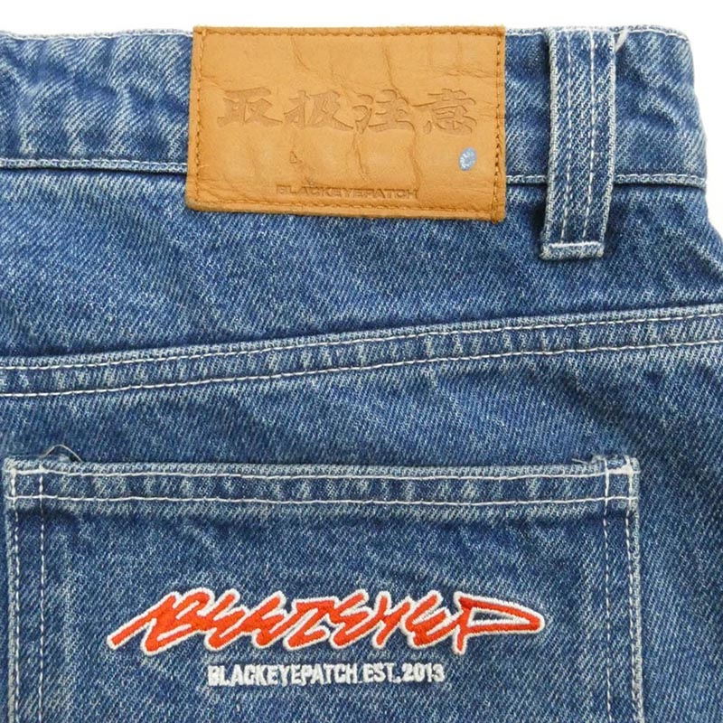 ブラックアイパッチ BEEZ-EYE-P SPLATTERED EXTRA BAGGY JEANS バギー ペイント 加工 デニム パンツ 買取実績 画像