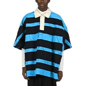 ボッター Archive Classic Botter Polo Blue With Navy Stripes アーカイブ クラシック ボッター ポロ ブルー ウィズ ネイビー ストライプ 画像
