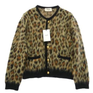 セリーヌ 24AW RV00Q0ZQ7 レオパード総柄 ブラッシュド モヘア カーディガ 買取実績 画像