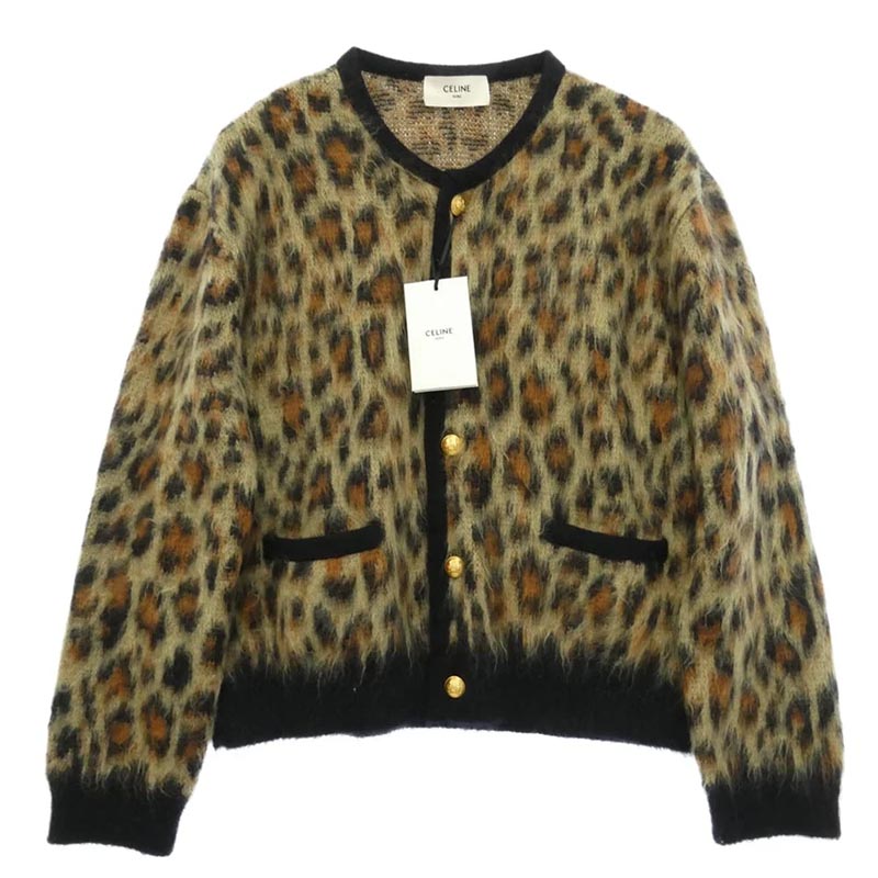 セリーヌ 24AW RV00Q0ZQ7 レオパード総柄 ブラッシュド モヘア カーディガ 買取実績