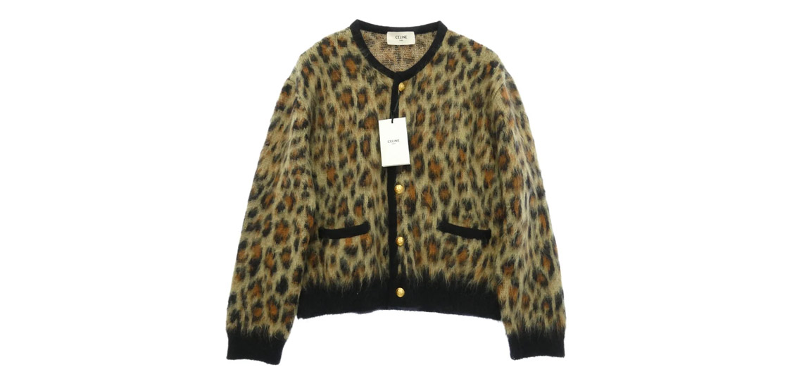 セリーヌ 24AW RV00Q0ZQ7 レオパード総柄 ブラッシュド モヘア カーディガ 買取実績