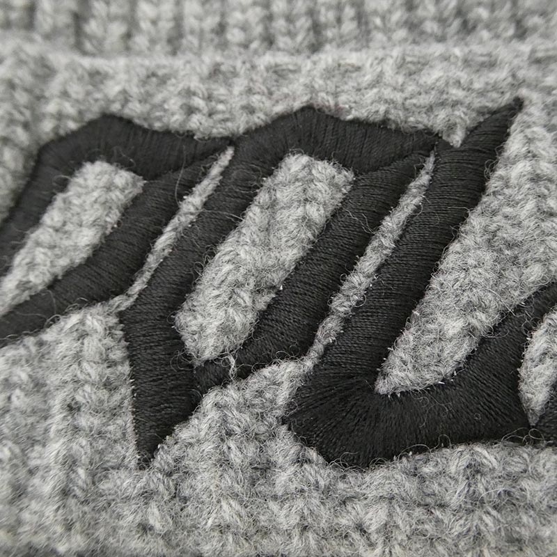 セリーヌ 2AC44892S BOY DOLL Embroidered Ribbed Wool Beanie ロゴ 刺繍 ウール ビーニー ニット帽 買取実績 画像