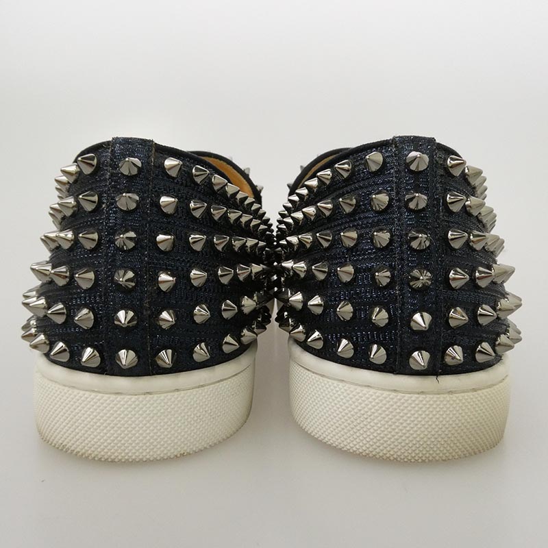 クリスチャンルブタン ROLLER BOAT FLAT CALF GLITTER GG ローラーボード スタッズ スリッポン スニーカー 買取実績 画像