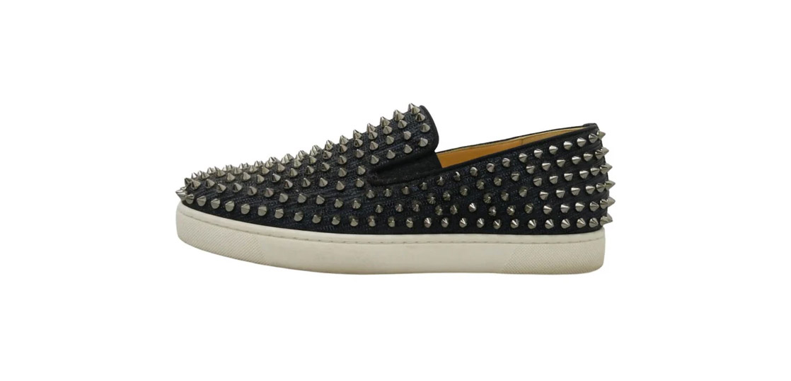クリスチャンルブタン ROLLER BOAT FLAT CALF GLITTER GG 買取実績