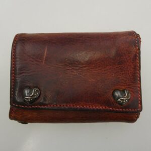 クロムハーツ（原本無） 3FOLD 3フォールド ハートボタン レザーウォレット 買取実績