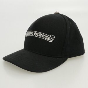 クロムハーツ(原本無) HAT BSBL CH SCROLL CAP BLACK スクロールラベル クロスボール ベースボールキャップ 帽子 買取実績 画像