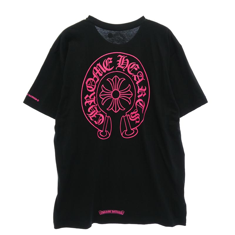 クロムハーツ(原本無) PINK HORSESHOE S/S TEE ピンクホースシュープリント ポケット付き 半袖 Tシャツ クルーネック カットソー 買取実績 画像