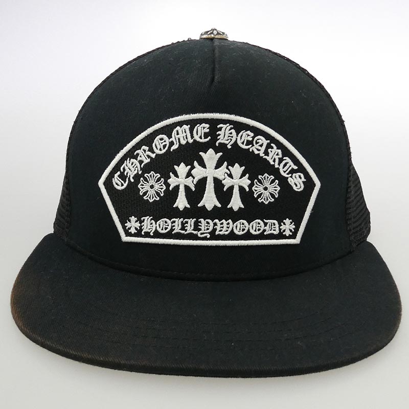 クロムハーツ(原本無) TRUCKER CAP KING TACO HOLLYWOOD キングタコ ハリウッド 3セメタリークロス刺繍 メッシュ トラッカー キャップ 帽子 買取実績 画像