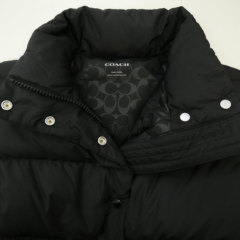 コーチ PUFFER VEST ラバー ワンポイント Cロゴ 中綿 ベスト 買取実績 画像