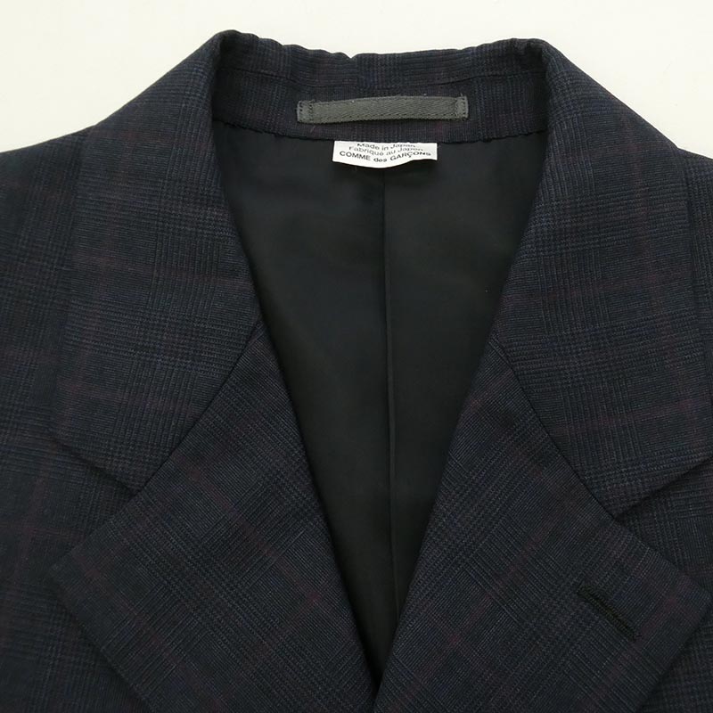 コムデギャルソンオムドゥ 26SS DQ-J033-051 Wool Glen Check Windowpane Jacket ウールグレンチェックウインドペンジャケット 買取実績 画像