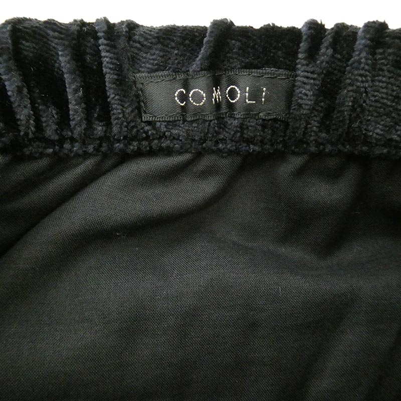 コモリ 21AW U03-03006 シルク別珍 ドローストリングパンツ 買取実績 画像