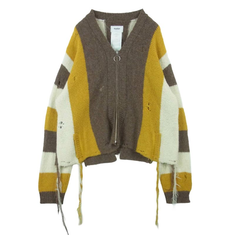 ダブレット 21AW 21AW36KN60 ZIP UP STRIPE CARDIGAN 買取実績