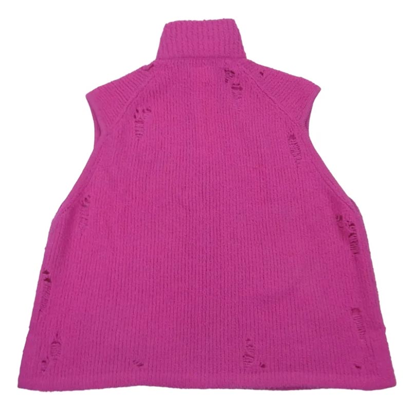 ダブレット 23AW 23AW55KN135 FLEECE KNIT VEST ダメージ加工 フリース ニット ベスト 買取実績 画像