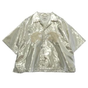 ダブレット 24SS 24SS10SH139 SILVER EMBROIDERY OVERSIZED SHIRT シルバー エンブロイダリー オーバーサイズ 半袖 シャツ 買取実績 画像