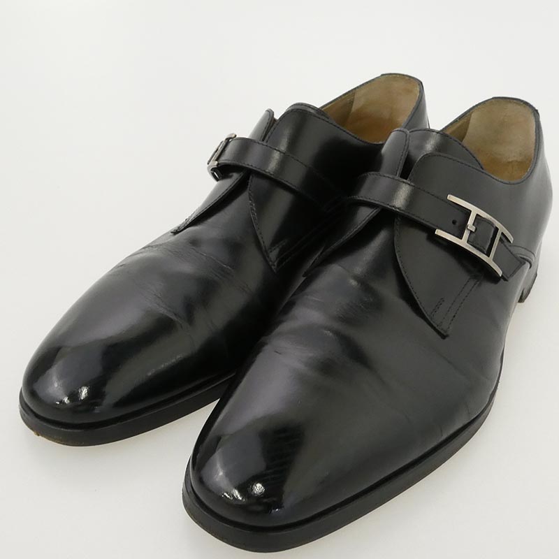 エルメス Hバックル モンクストラップ レザー シューズ 買取実績